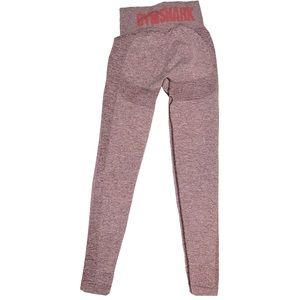 Gymshark High Waisted Flex Leggings Berry Rose Contoured Leggings